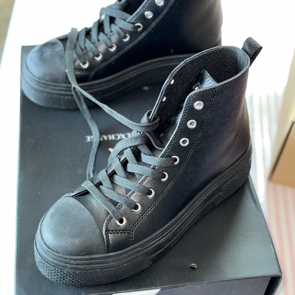 Black High-Top Sneakers